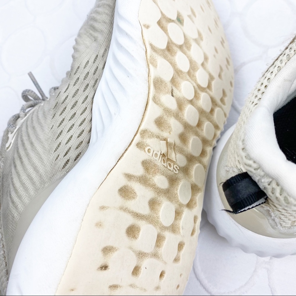 Adidas Running Shoes Size 8 Cream Ivory White - Picture 6 of 9